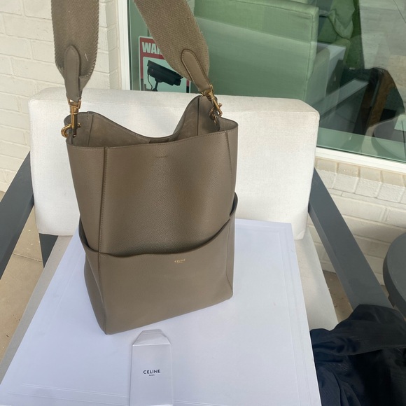 Celine Sangle Bucket Shoulder Bag Tan-✔️BOOM - Picture 8 of 16